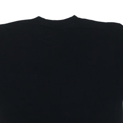 Adidas Men Black XL Cotton Crew Neck Short Sleeve T-Shirt