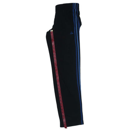 Adidas Men's Black XS Joggers Essentials Blue Stripe Trousers