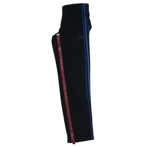 Adidas Men's Black XS Joggers Essentials Blue Stripe Trousers