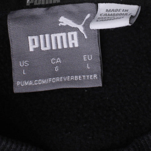 Puma Men's Black Crew Neck Pullover Sweatshirt Size L