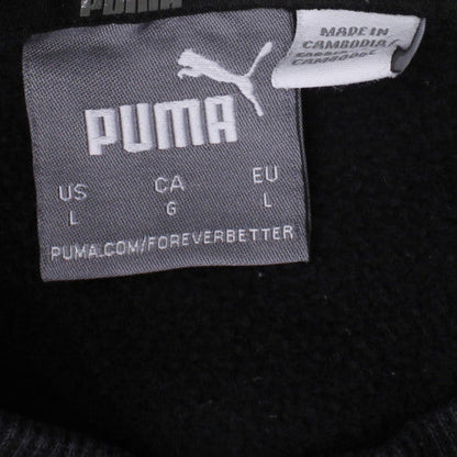 Puma Men's Black Crew Neck Pullover Sweatshirt Size L