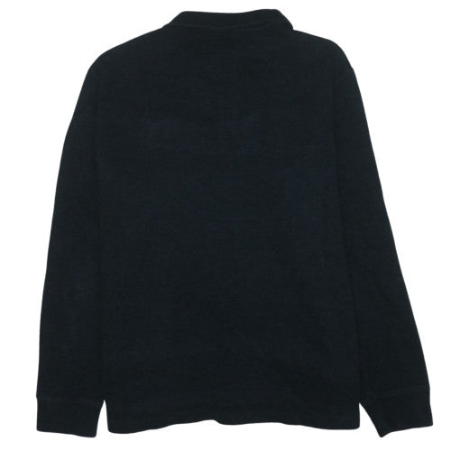 Ralph Lauren Men's Black Cotton 1/4 Zip Jumper L