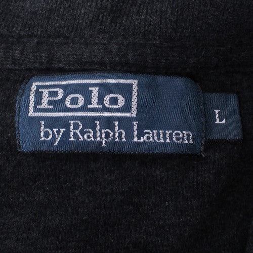 Ralph Lauren Men's Black Cotton 1/4 Zip Jumper L