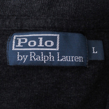 Ralph Lauren Men's Black Cotton 1/4 Zip Jumper L