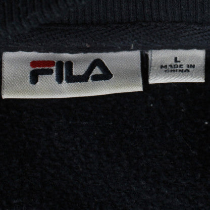 FILA Men's Black Crew Neck Logo Sweatshirt Size L