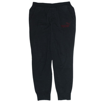 Puma Mens Black Fleece Sweatpants M Regular Fit Elastic Waist
