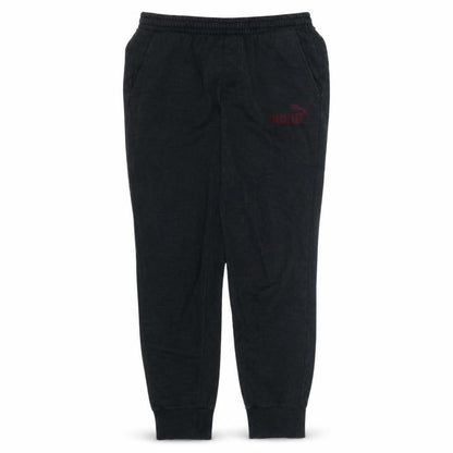 Puma Mens Black Fleece Sweatpants M Regular Fit Elastic Waist