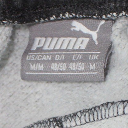 Puma Mens Black Fleece Sweatpants M Regular Fit Elastic Waist