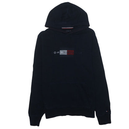 Tommy Hilfiger Men's Black Logo Pullover Hoodie Size M