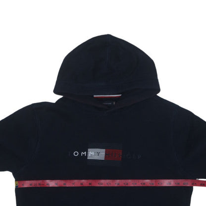 Tommy Hilfiger Men's Black Logo Pullover Hoodie Size M