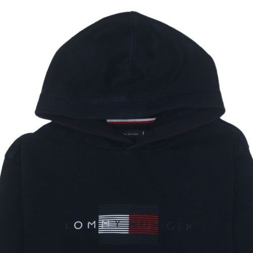 Tommy Hilfiger Men's Black Logo Pullover Hoodie Size M