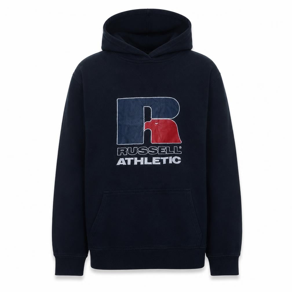 Russell Athletic Men's Black Pullover Hoodie M Graphic Print