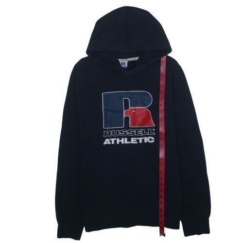 Russell Athletic Men's Black Pullover Hoodie M Graphic Print