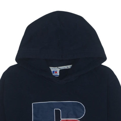 Russell Athletic Men's Black Pullover Hoodie M Graphic Print