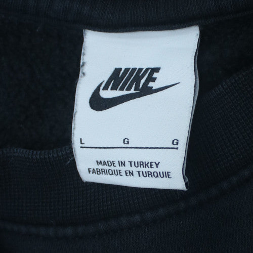 Nike Men's Black Large Pullover Sweatshirt Regular Fit Fleece