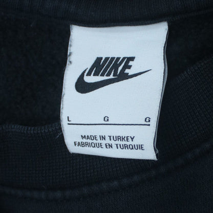 Nike Men's Black Large Pullover Sweatshirt Regular Fit Fleece