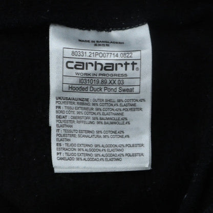 Carhartt Men’s Black Hoodie S Pullover Graphic Duck Logo