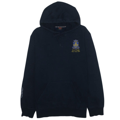 Canterbury Men's Blue 2XL Pullover Rugby Hoodie Embroidered Fleece