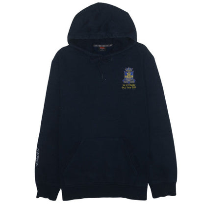Canterbury Men's Blue 2XL Pullover Rugby Hoodie Embroidered Fleece