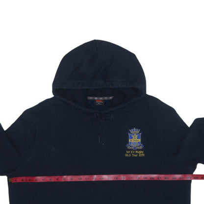 Canterbury Men's Blue 2XL Pullover Rugby Hoodie Embroidered Fleece