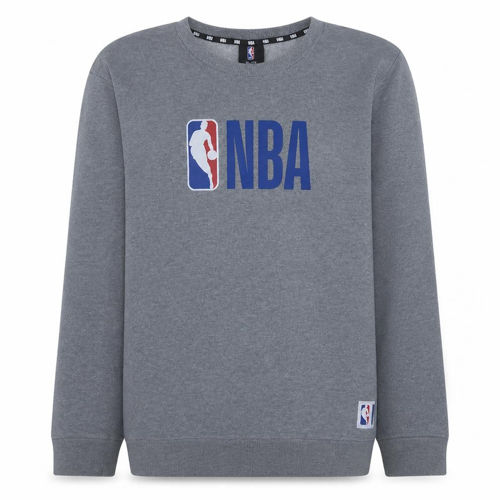 NBA Boys Grey Logo Pullover Sweatshirt 16 Years Fleece Lined