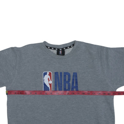 NBA Boys Grey Logo Pullover Sweatshirt 16 Years Fleece Lined