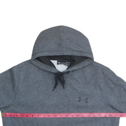 Under Armour Men’s Grey Pullover Hoodie M Fleece ColdGear