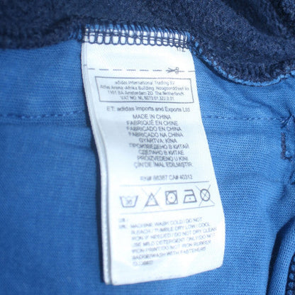 adidas Men's Blue Full Zip Sleeveless Hoodie Vest M