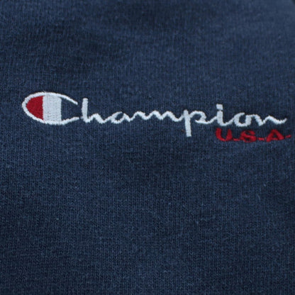 Champion Mens Blue Embroidered Pullover Sweatshirt Size L