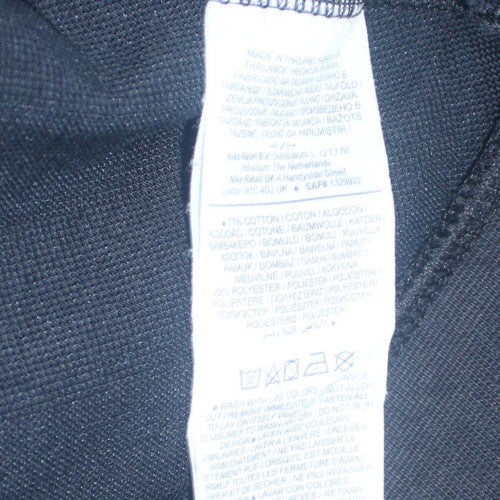 Nike Men's Black Full Zip Hoodie M Cotton Blend Sportswear