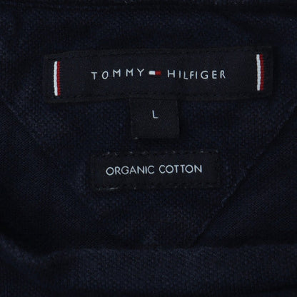 Tommy Hilfiger Men's Navy Blue Organic Cotton Crew Neck T-Shirt L