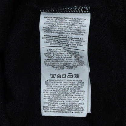 Nike Women's Black Small Pullover Sweatshirt Crew Neck Logo Cotton Blend