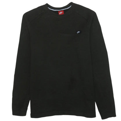 Nike Men's Black Crew Neck Pullover Sweatshirt L Regular Fit