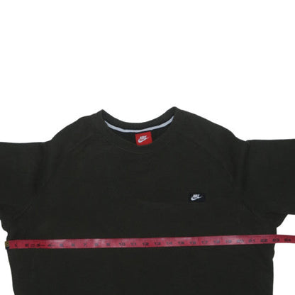 Nike Men's Black Crew Neck Pullover Sweatshirt L Regular Fit