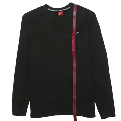 Nike Men's Black Crew Neck Pullover Sweatshirt L Regular Fit