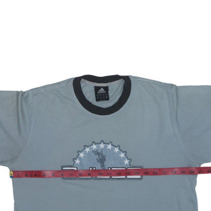 Adidas Men's Grey Vintage Graphic Logo T-Shirt Size M