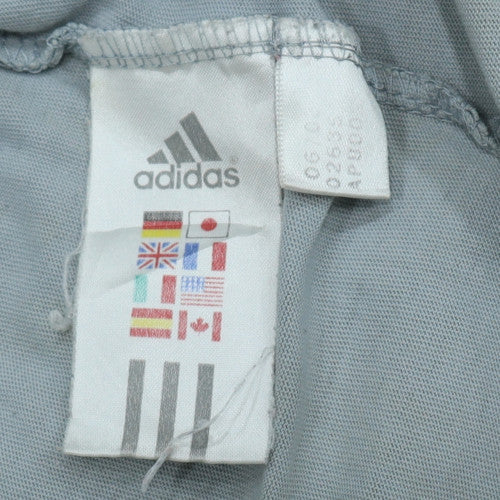 Adidas Men's Grey Vintage Graphic Logo T-Shirt Size M