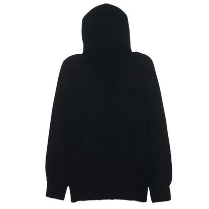Adidas Men Black Pullover Hoodie Medium Logo Fleece Sweatshirt