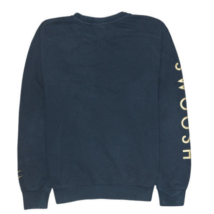 Nike Women's Black Small Pullover Sweatshirt with Logo Print
