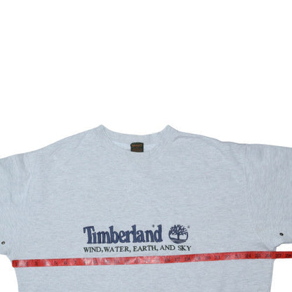 Timberland Men’s Grey Embroidered Pullover Sweatshirt L