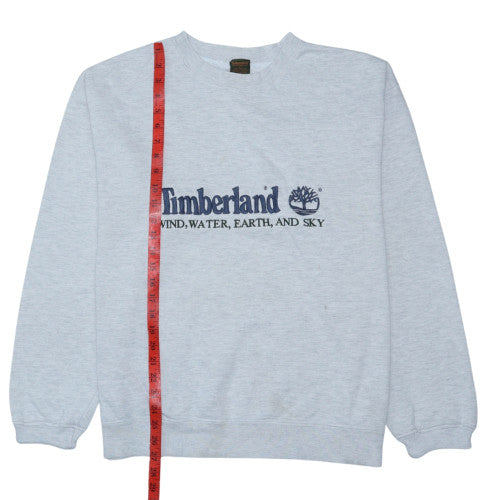 Timberland Men’s Grey Embroidered Pullover Sweatshirt L