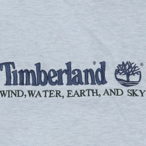 Timberland Men’s Grey Embroidered Pullover Sweatshirt L