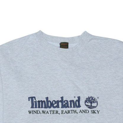 Timberland Men’s Grey Embroidered Pullover Sweatshirt L