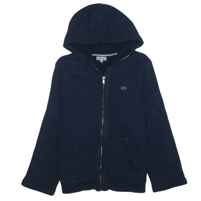 Lacoste Boys Navy Blue Full Zip Hoodie 14 Years 158cm 100% Cotton
