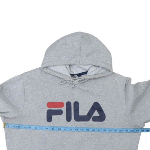 FILA Classics Womens Grey XL Pullover Hoodie Cotton Blend