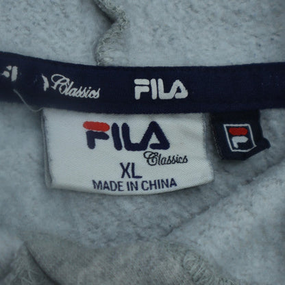 FILA Classics Womens Grey XL Pullover Hoodie Cotton Blend