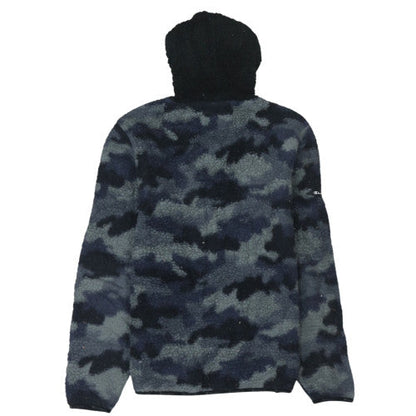 Champion Mens Blue Camouflage Fleece Pullover Hoodie Size S