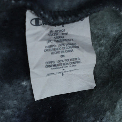 Champion Mens Blue Camouflage Fleece Pullover Hoodie Size S