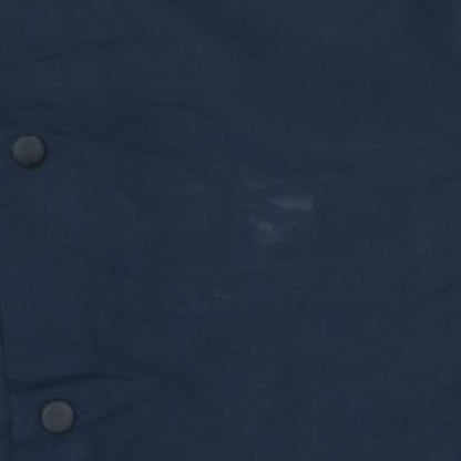 Zara Men's Blue XL Coach Jacket Lightweight Snap Casual