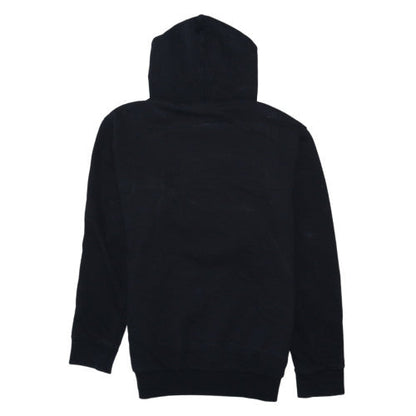 Napapijri Men’s Black Pullover Hoodie M Embroidered Flag Logo